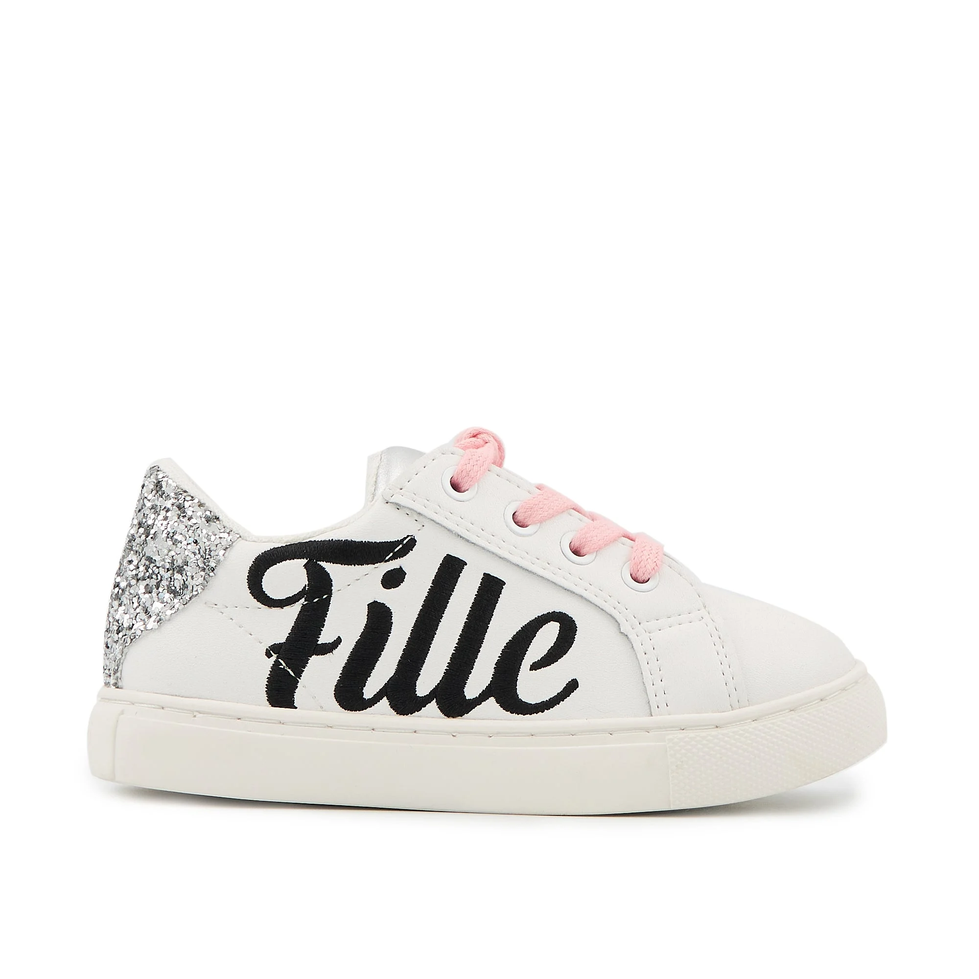 MINI SIMONE FILLE À PAPA - Sneakers en cuir | Blanc