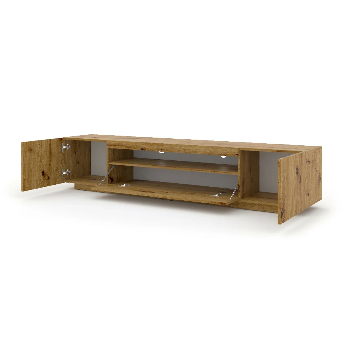 Furnlux Table de Télévision Aura 200x37x42 - Crème