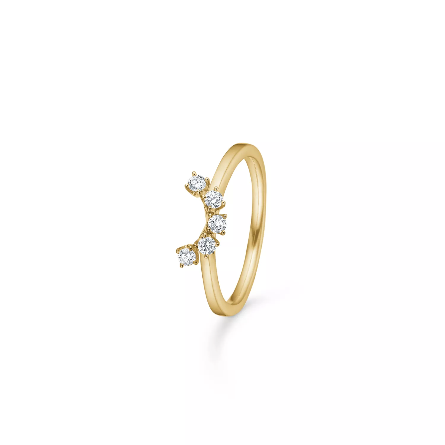 Mads Z Crown Tiara Ring 14 kt. Guld 0,40 ct. 1541940