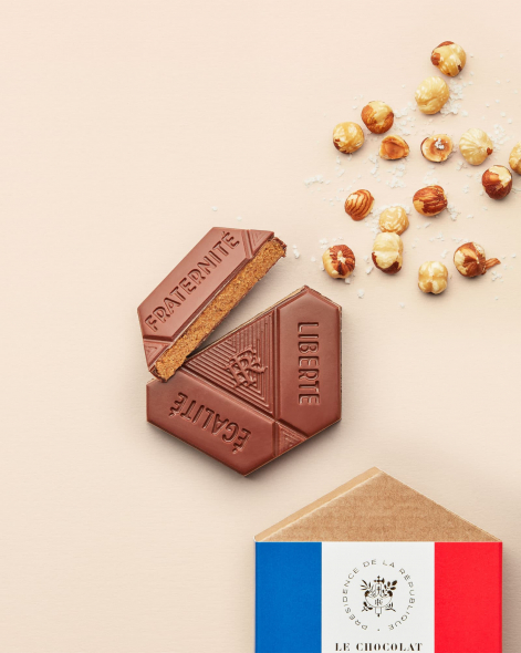 L'Hexa-Français Praliné Chocolat au Lait 45% | Le Chocolat Alain Ducasse 85g