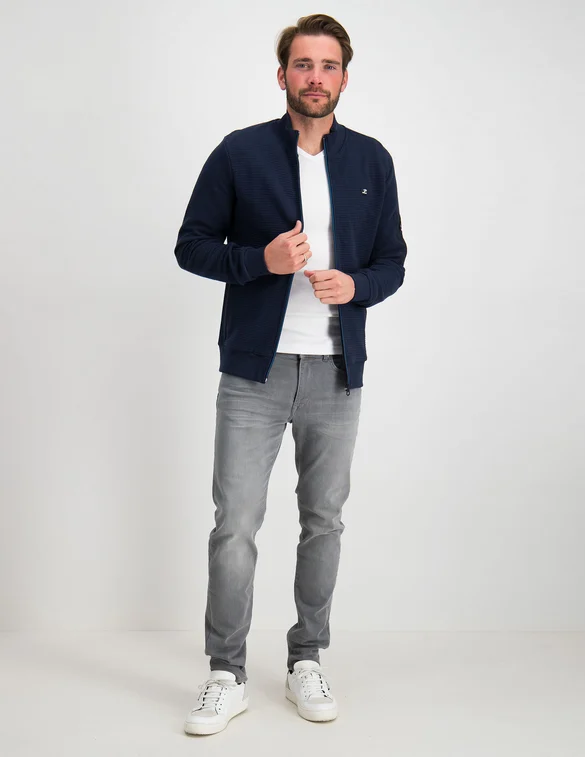 Garage Basic semi bodyfit t-shirt V-hals 0302