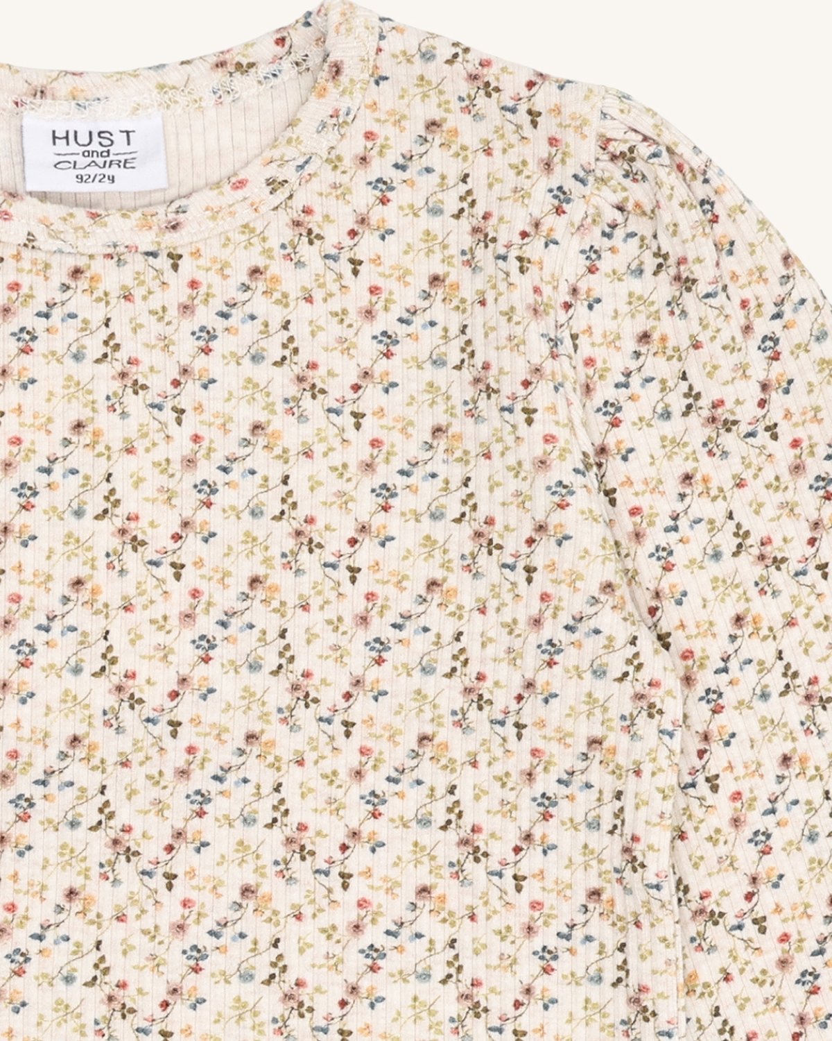 Bluse Barn M/ Volangerkrage – Øko Bomull | Alma Little roses
