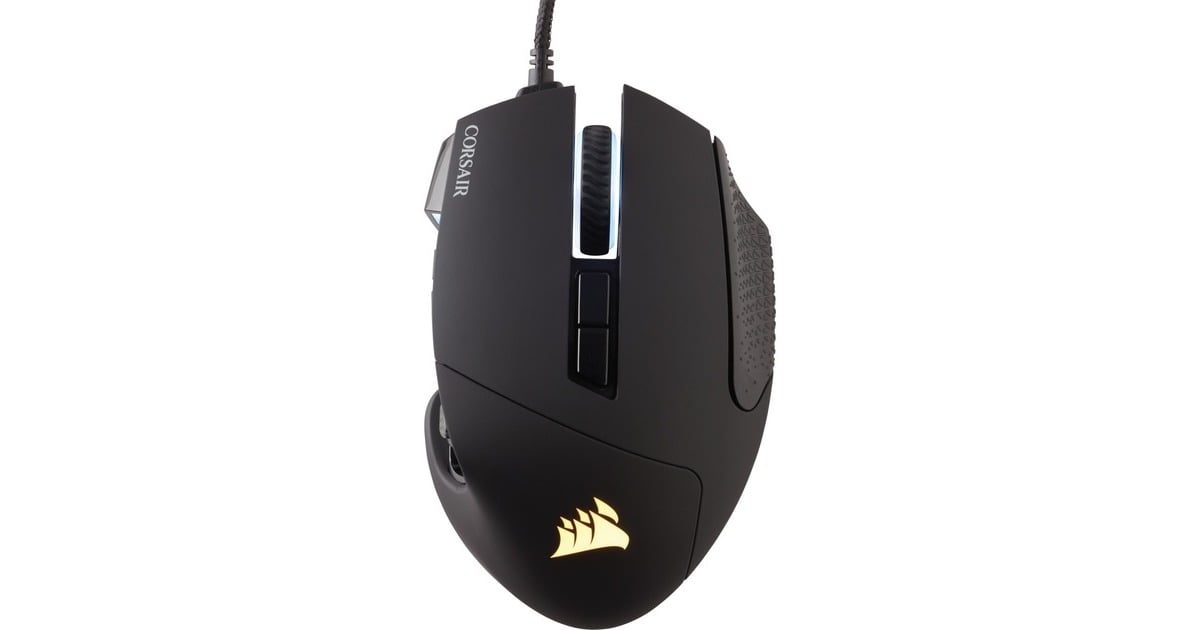 CorsairScimitar RGB ELITE gaming muis  (Zwart, 18.000 dpi, RGB leds)