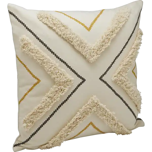Boho-Kissenhülle Kreuz-Design