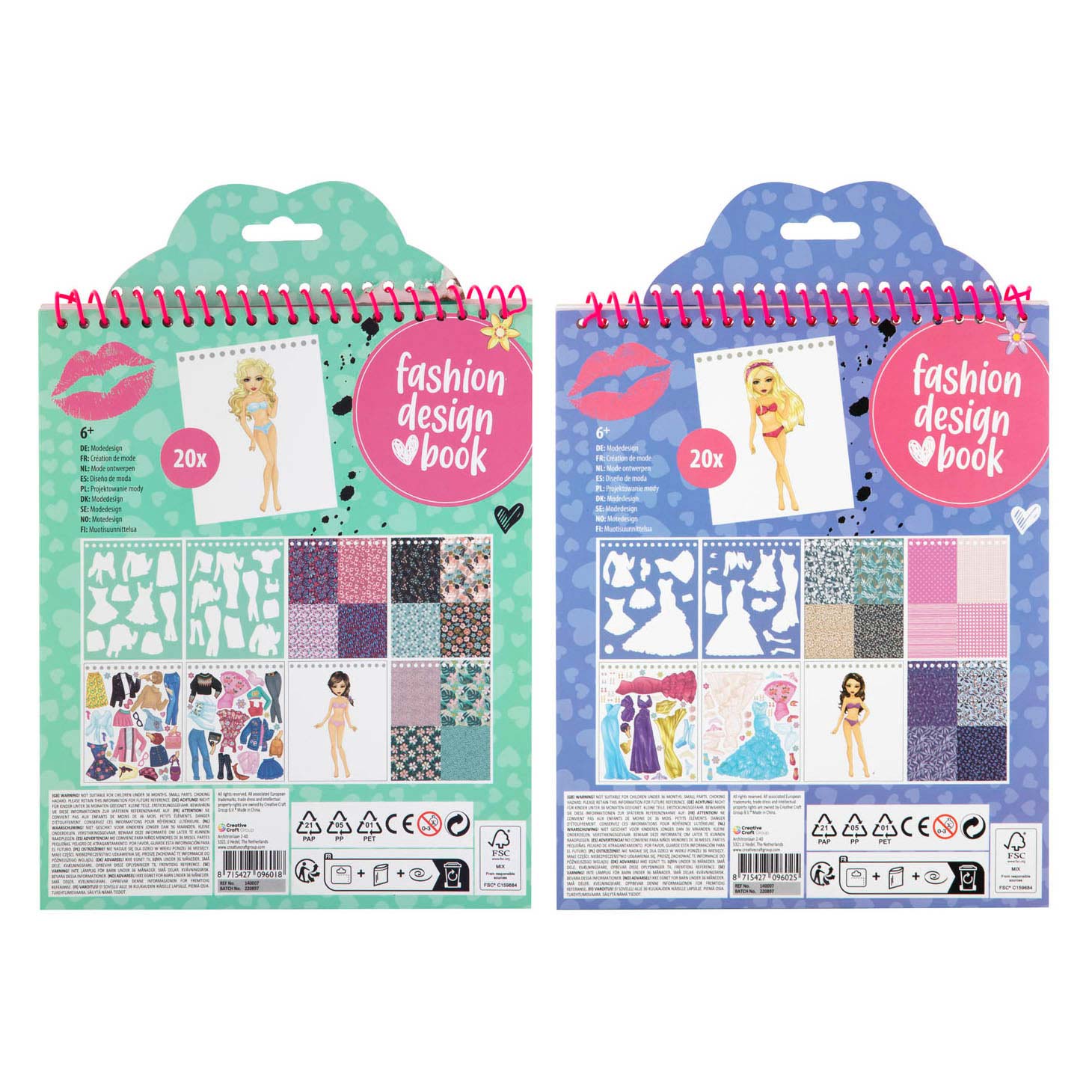Besties Fashion Design Kleur- en Stickerboek met Stencils