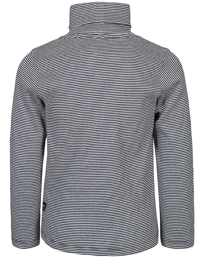 Rollkragen-Pullover ENYA gestreift in navy