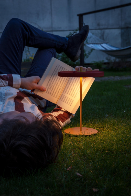 Umage Asteria tafellamp LED oplaadbaar Ø20 Polished Steel