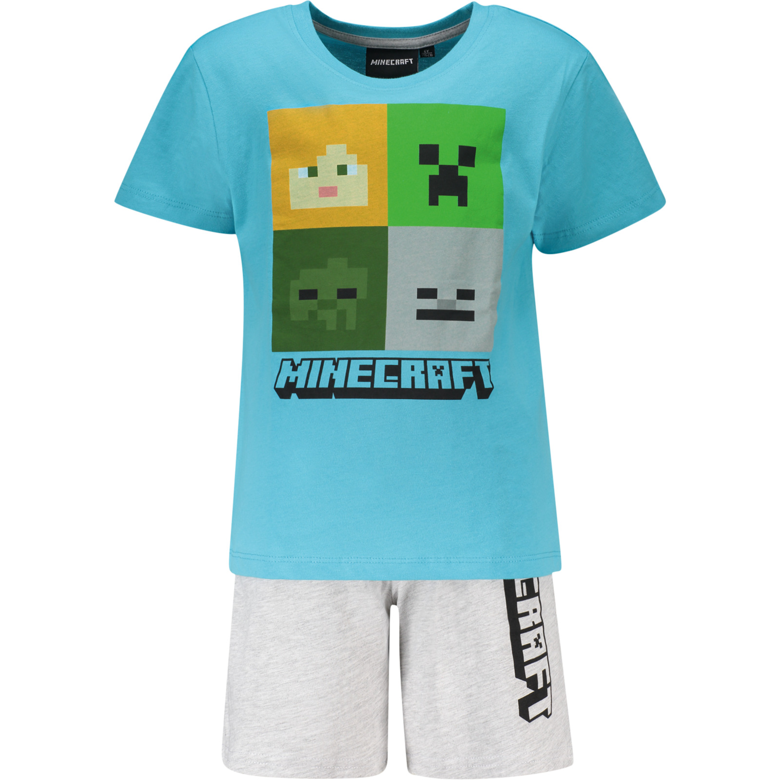 Kinder-Shorty Minecraft türkis