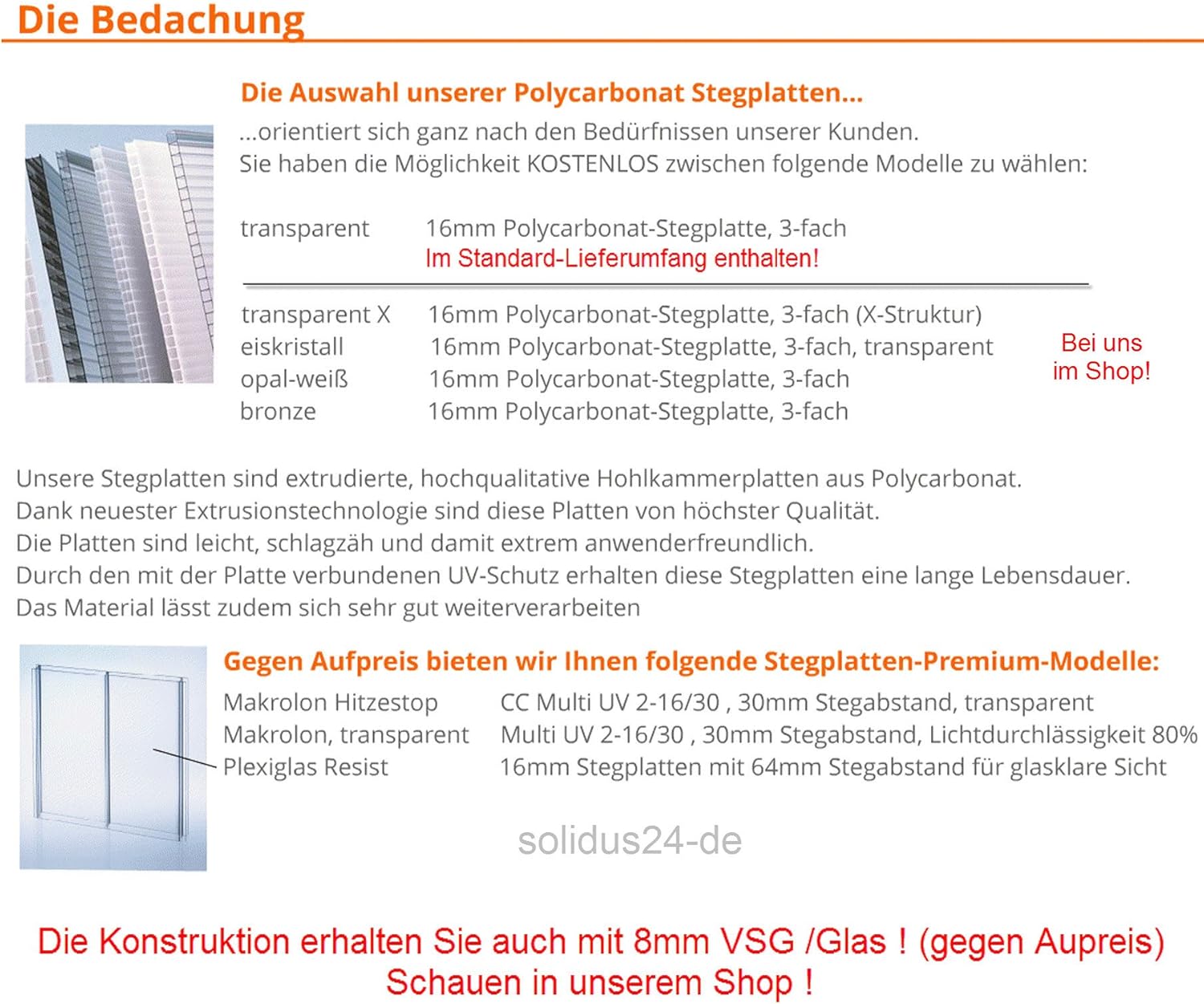 solidPREMIUM 406x200 cm BxT ALU Terrassenüberdachung ANTHRAZIT + 16mm 3-Fach Stegplatten + Zubehör - ÜBERDACHUNG TERRASSENDACH Aluminium VORDACH CARPORT TERRASSE WINTERGARTEN GARTENLAUBE PAVILLON