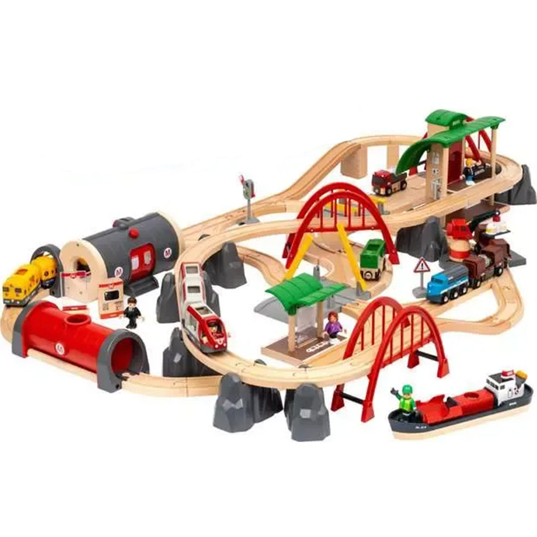 brio treinbaan deluxe set - 87-delig
