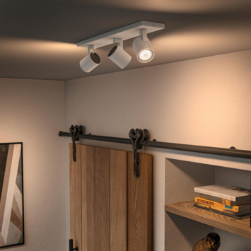 Philips Hue opbouwspot Runner zwart - warm tot koelwit licht 4.2W - 1 spot met dimmer switch