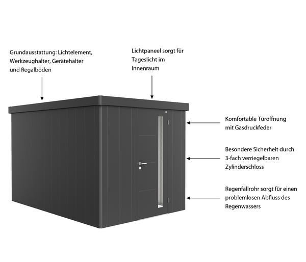 Biohort Gerätehaus Neo 4B, ca. B236/H222/T348