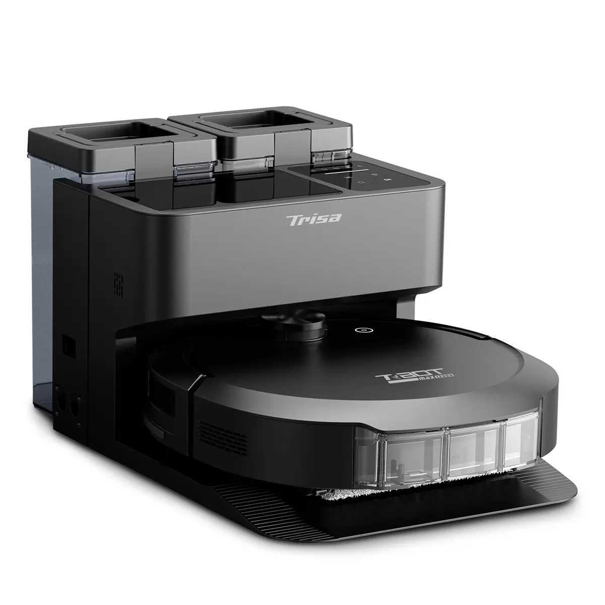 Robotersauger mit Absaugstation T-Bot Max 12000 Schwarz