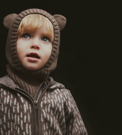 Huttelihut Cardigan - Uldfleece - Morel m. ?rer