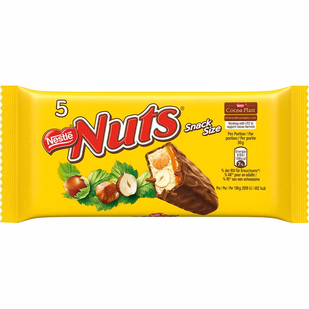 Nestle NUTS Snack Size 5x 30g=150g MHD:30.7.25