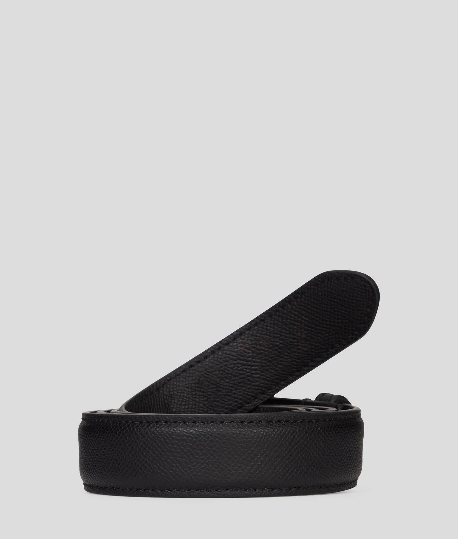CEINTURE EN CUIR K/ESSENTIAL - Noir