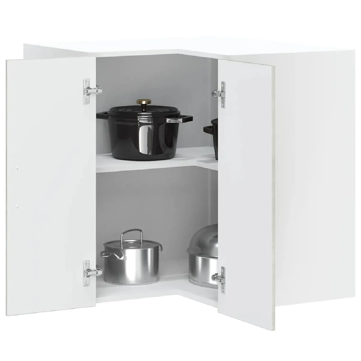 vidaXL Armoire Murale d'Angle Kalmar - Gris Béton