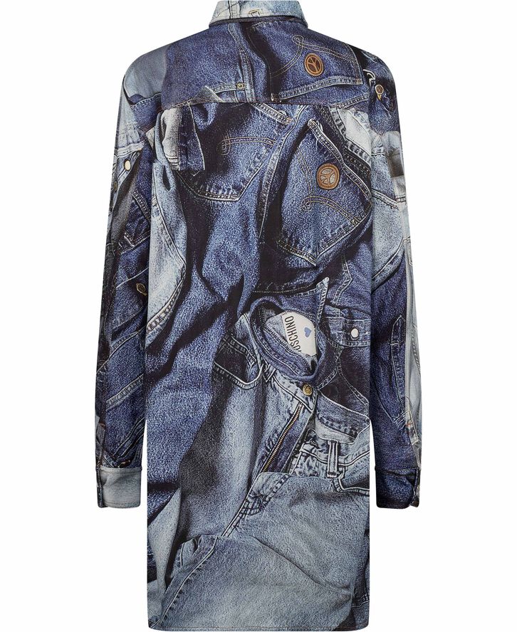 Mo5ch1no jeans Jacket Fantasy print only one colour