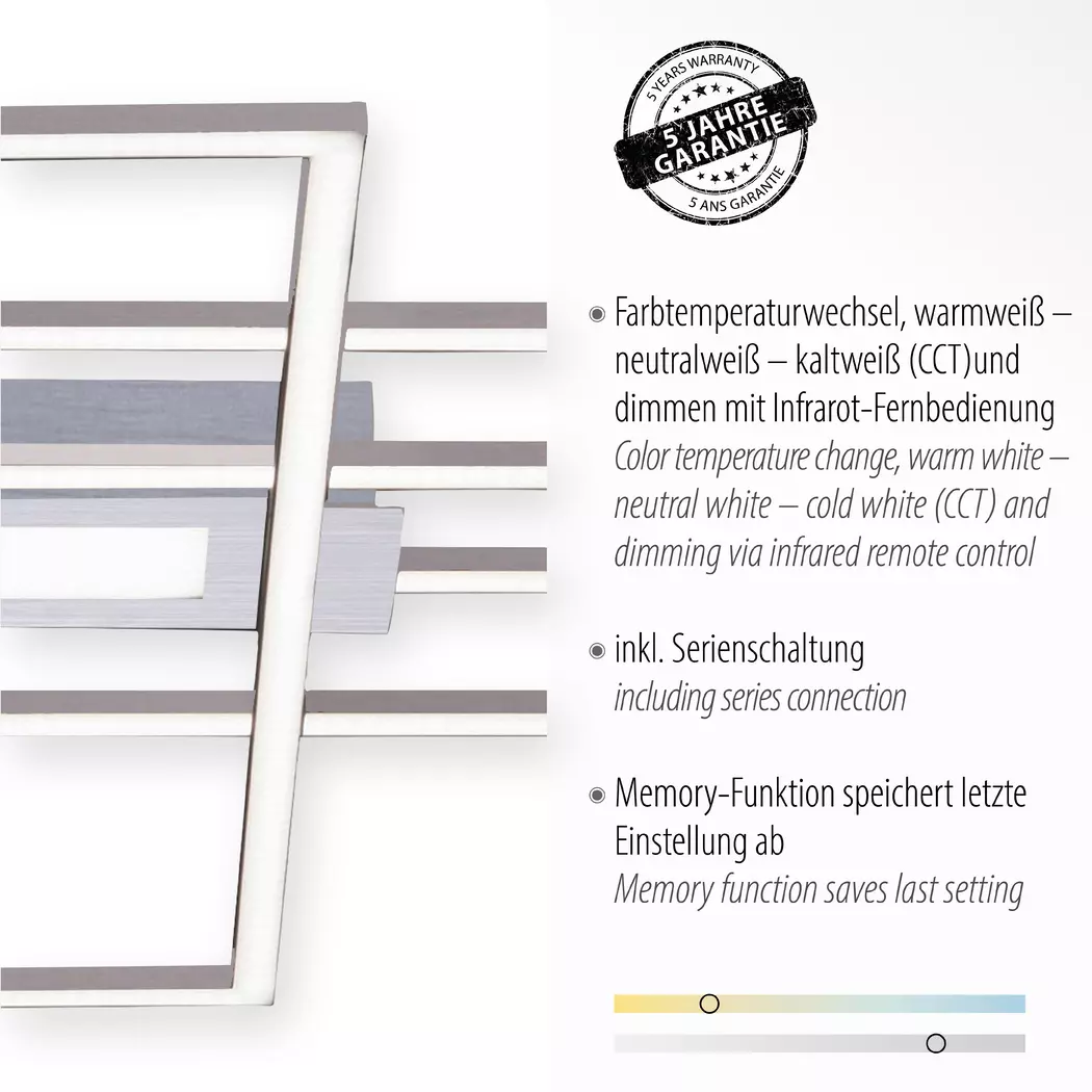 LED-Deckenleuchte Asmin