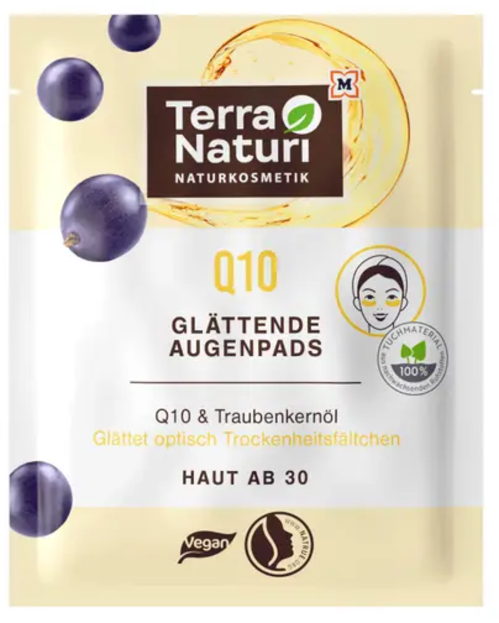 Terra Naturi  Q10 Glättende Augenpads, 2 Stk