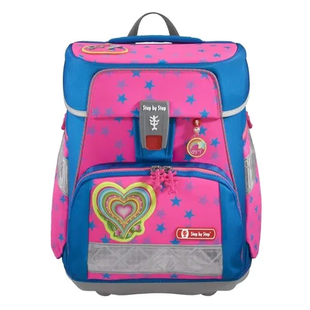 Step by Step SPACE Neon Schulranzen-Set Freaky Heartbeat, 5-teilig
