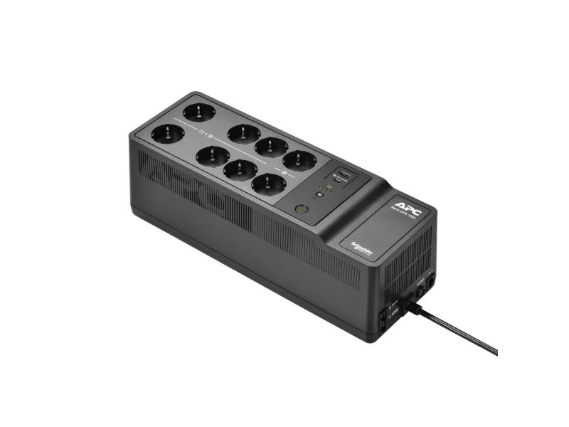 APC Back-UPS - UPS (vægmonterbar/overflademonterbar) - AC 230 V - 600 Watt - 1050 VA - output-stikforbindelser: 10