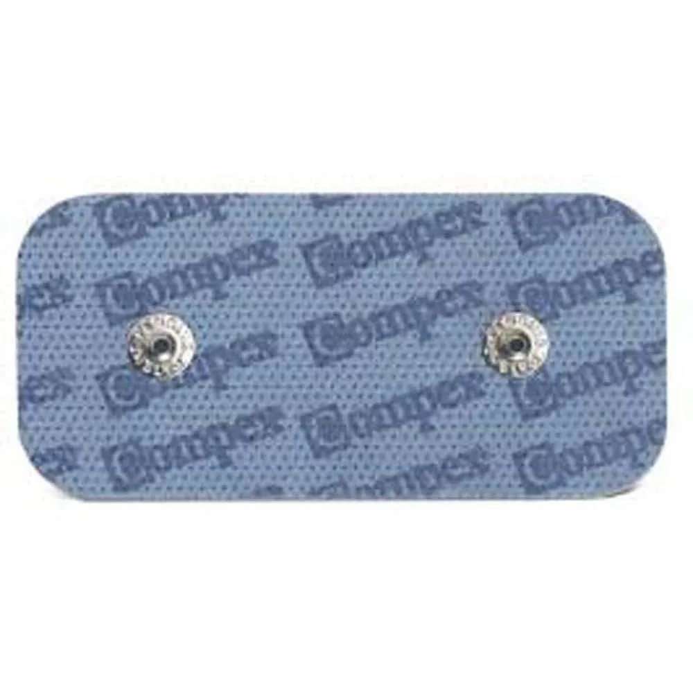 Eletrodos retangulares Compex EasySnap Performance 50x100 mm (2 unidades)