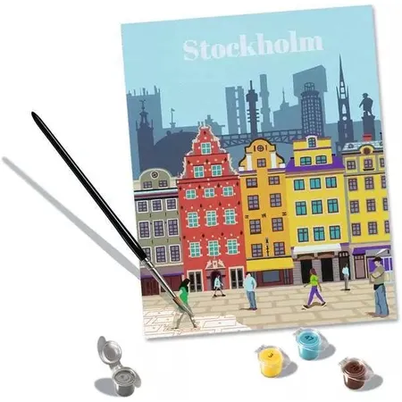 Ravensburger CreArt Colorful Stockholm - Malen nach Zahlen für Erwachsene