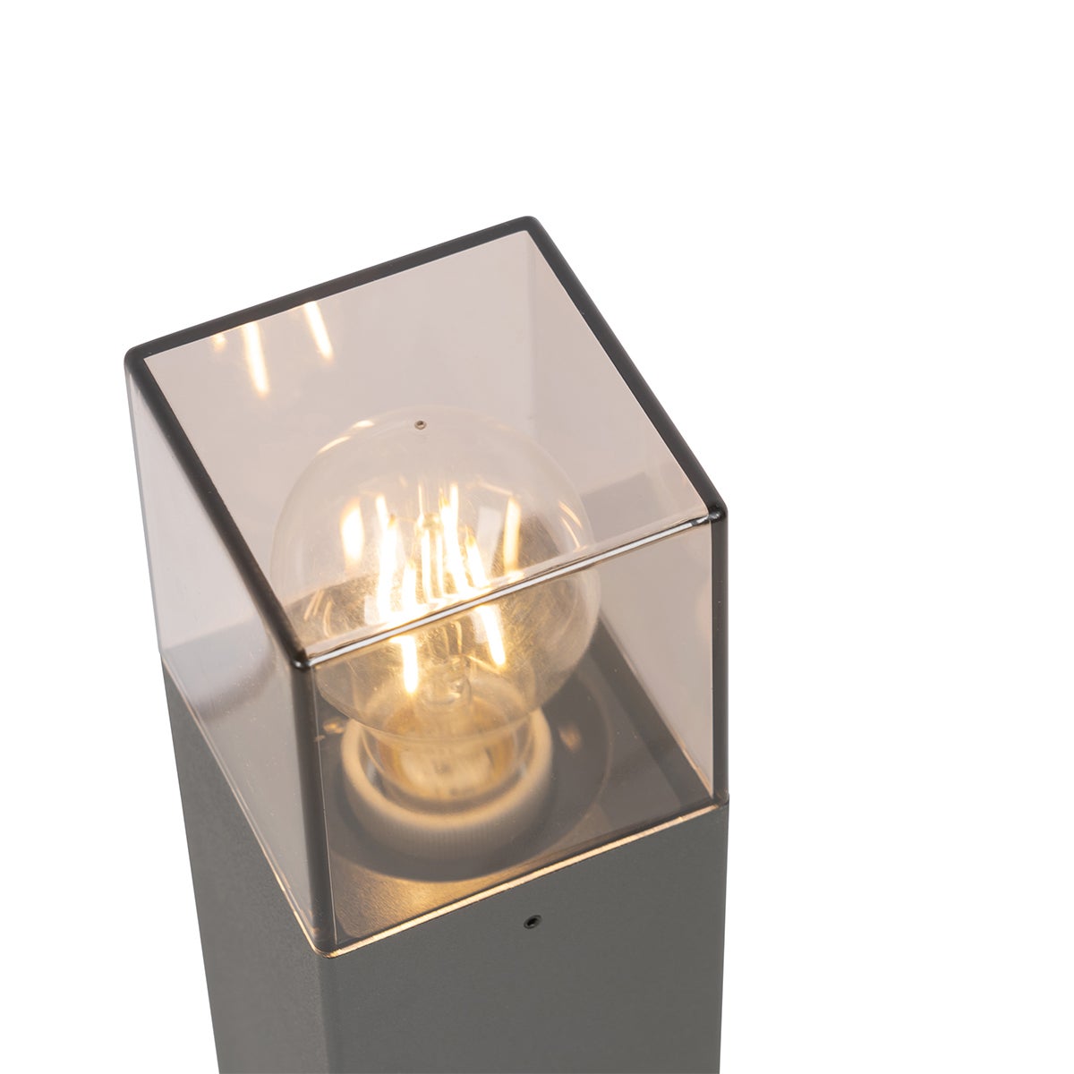 Moderne staande buitenlamp 50 cm donkergrijs IP44 - Denemarken