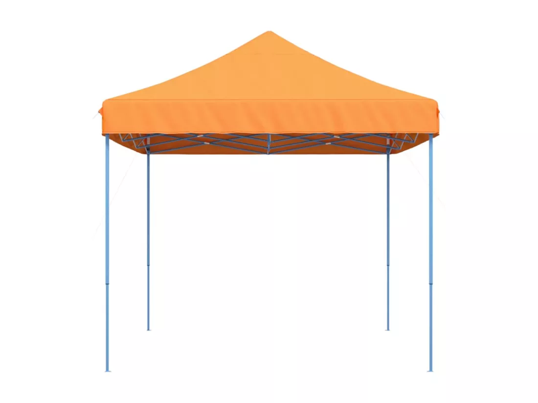 Tente de réception pliable escamotable orange 440x292x315 cm