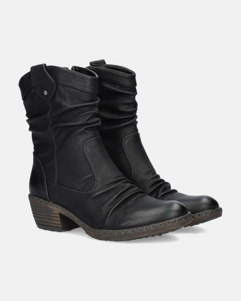 Rieker Rits- & gesloten boots  - zwart