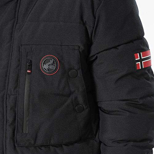 Parka Capuche Bleu Marine