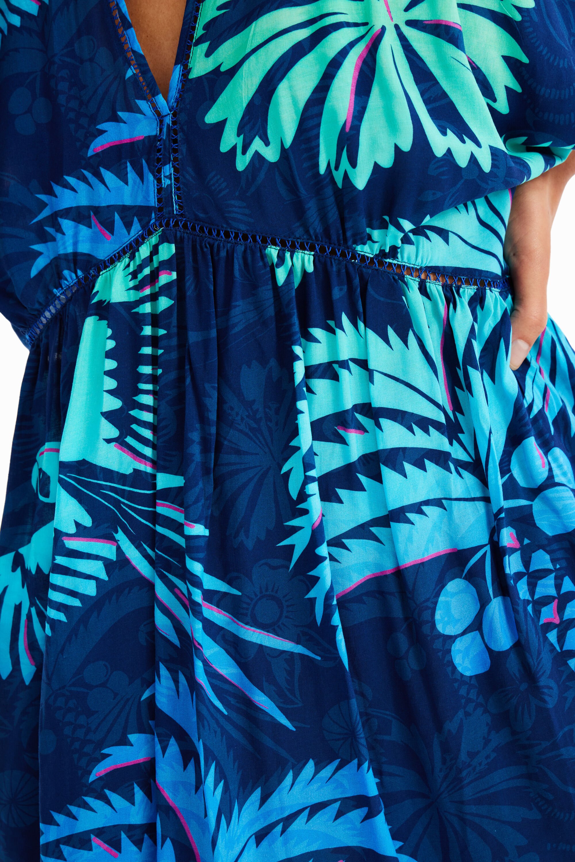 Robe tunique tropicale