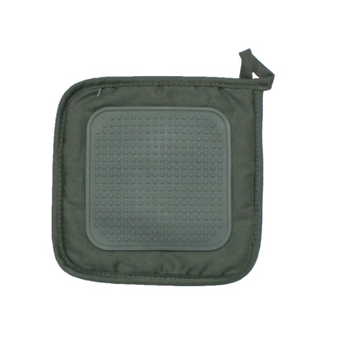 MANIQUE 19X19 CM POLYCOTON ET SILICONE CUISTOT KAKI