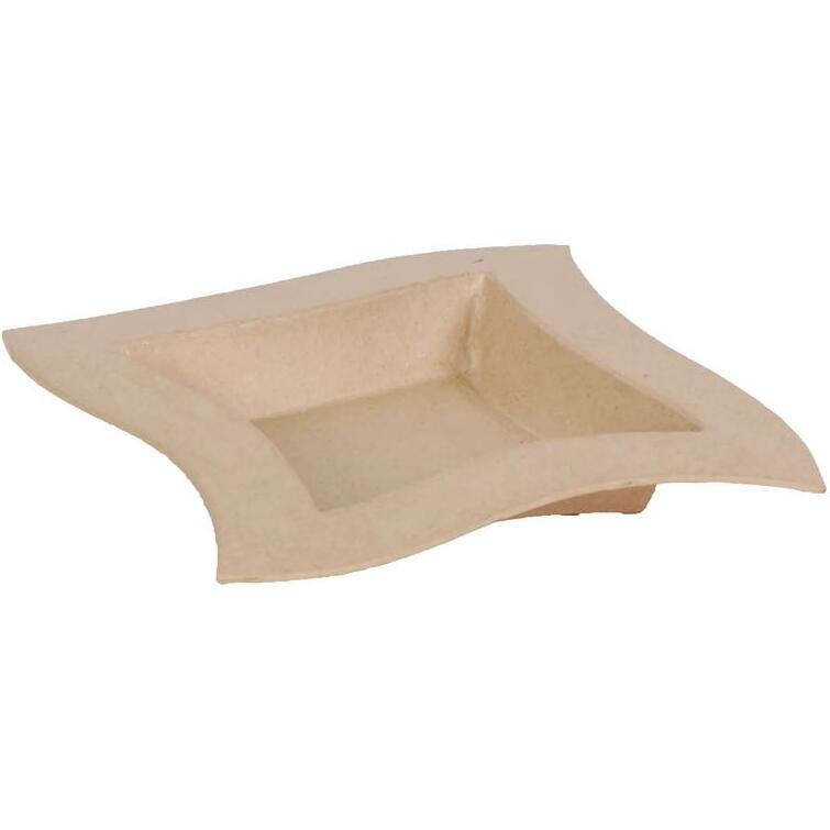 Plateau 19x19x3cm - Kraft