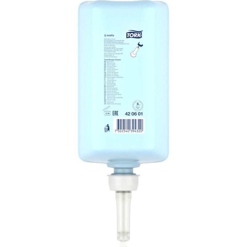 Crème de douche Tork,  pour distributeur S1 - Cartouche de 1 L