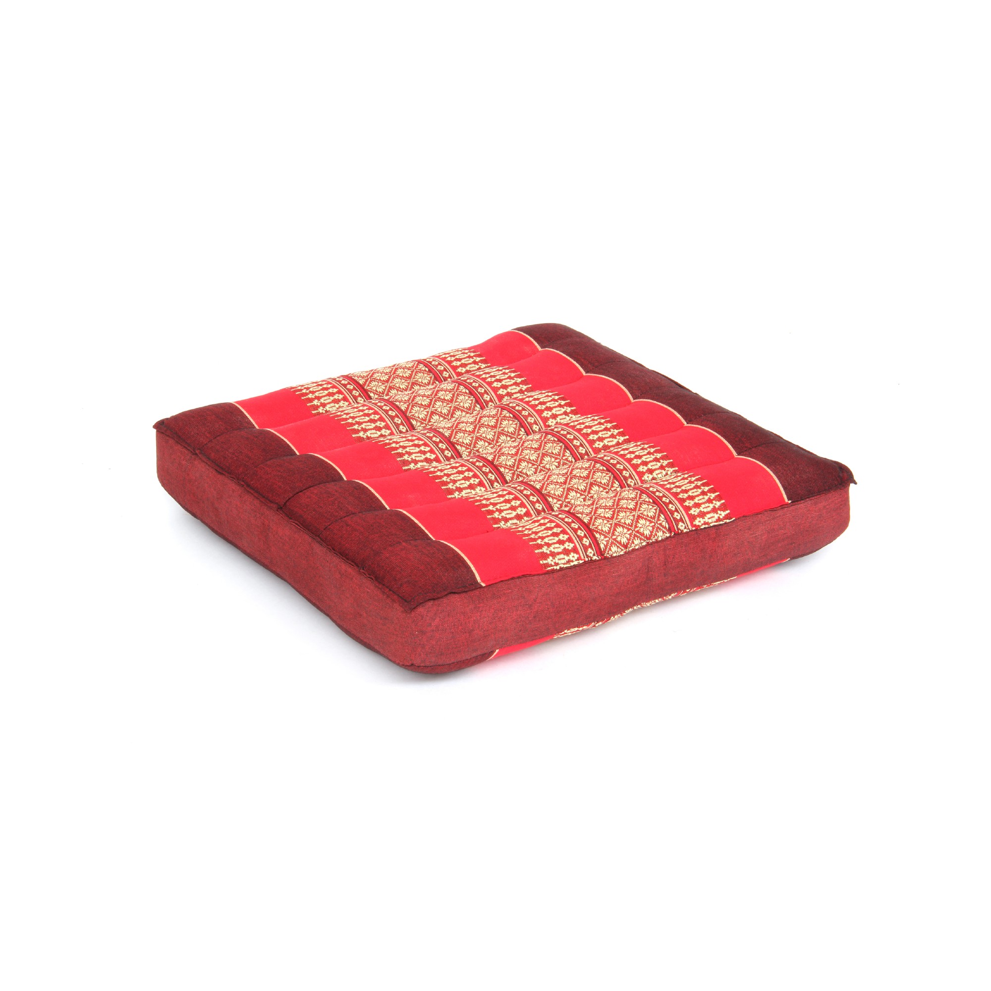 Kapok-Kissen, rot, T 38 - 40 cm, B 38 - 40 cm von fischer's lagerhaus