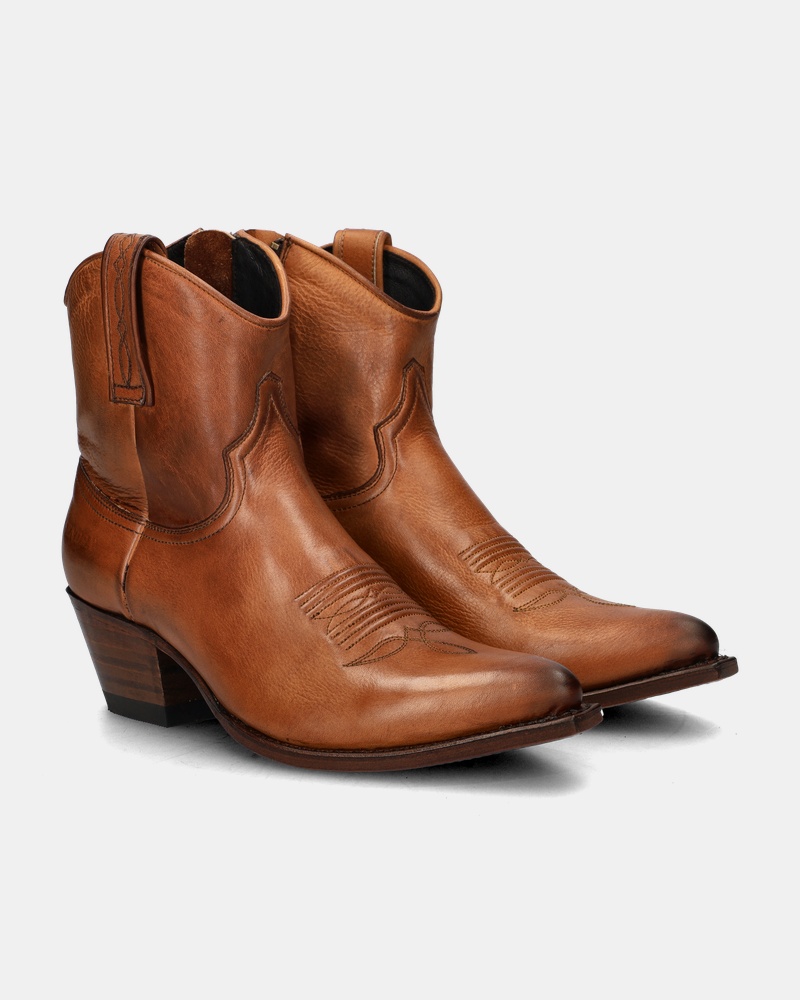 Sendra 13504 Lia Flex Enkellaarsjes  - cognac