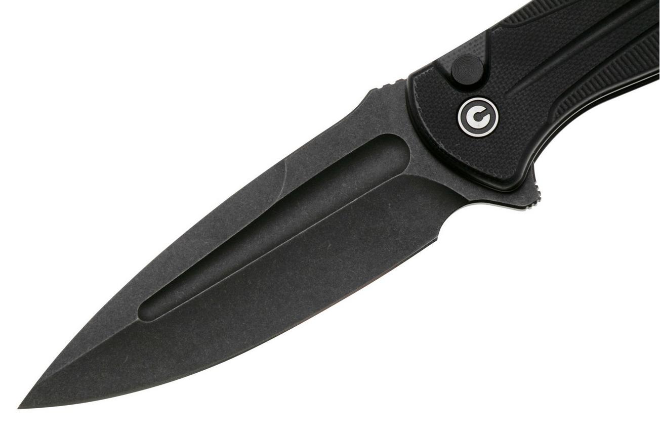 Civivi Incindie C23053-1 Black Stonewashed 14C28N, Black G10 zakmes