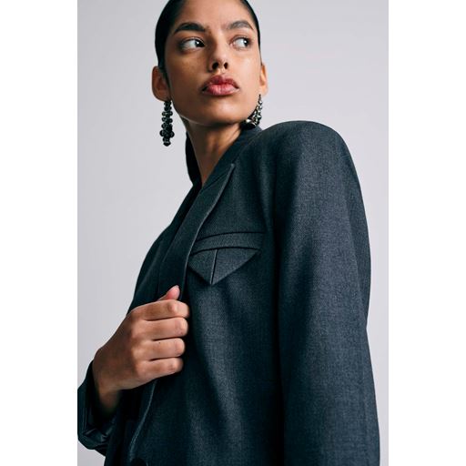 Copenhagen Muse Tailor Blazer, Med. Grey Melange, XL