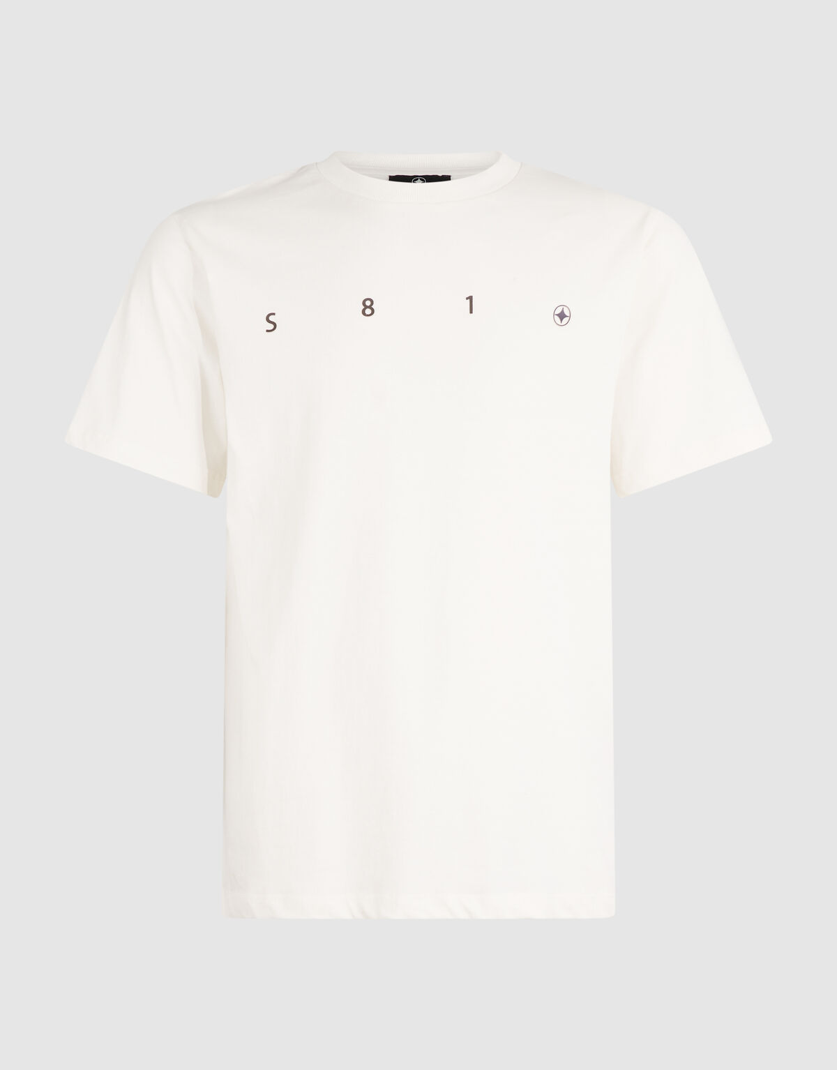 Minimal Artwork T-shirt Gebroken Wit