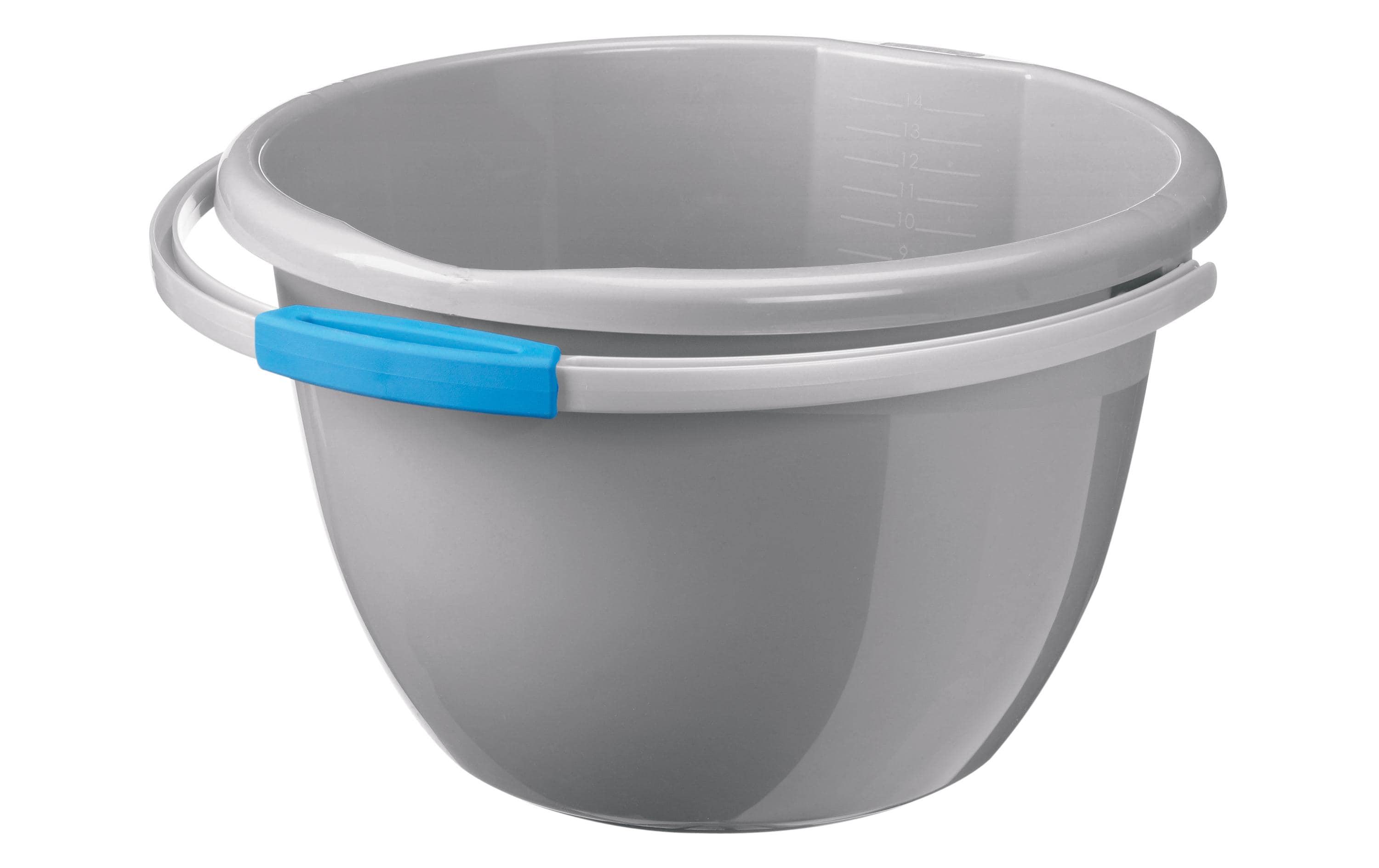 Putzeimer Water-Line 14 l, GrauPlastikeimer mit Ausguss