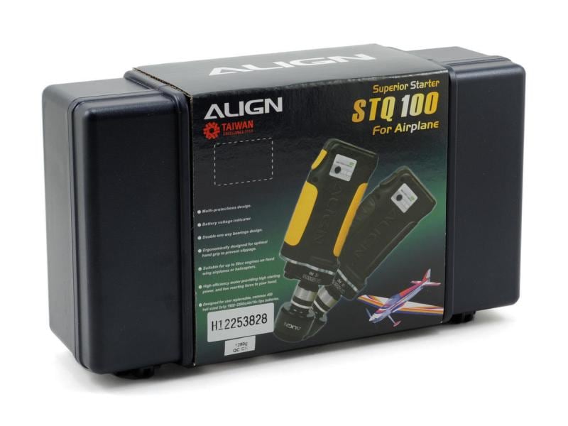 ALIGN Starter für Flächenmodelle, Schwarz Mit Startergummi für Flächenmodelle