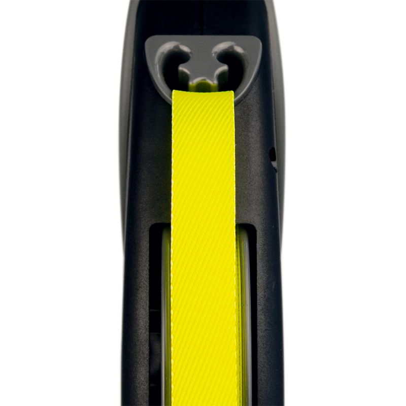 Laisse giant professional tape 10 m black/neon yellow flexi gtp-210-s-neo-16