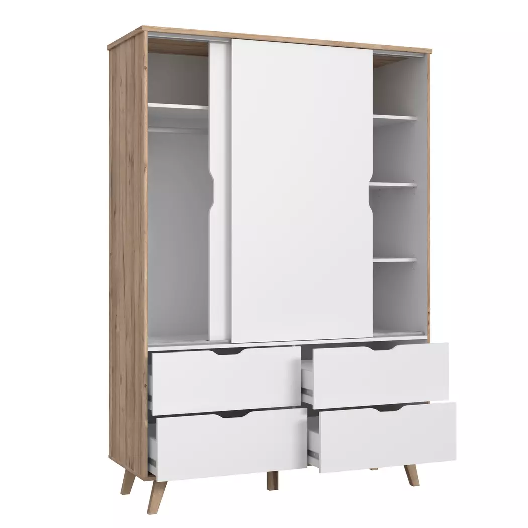 Schwebetürenschrank Vankka 139 x 202 cm