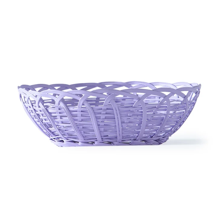 Pols Potten - Bakkie Korb L, lace Ø 40 cm, pink