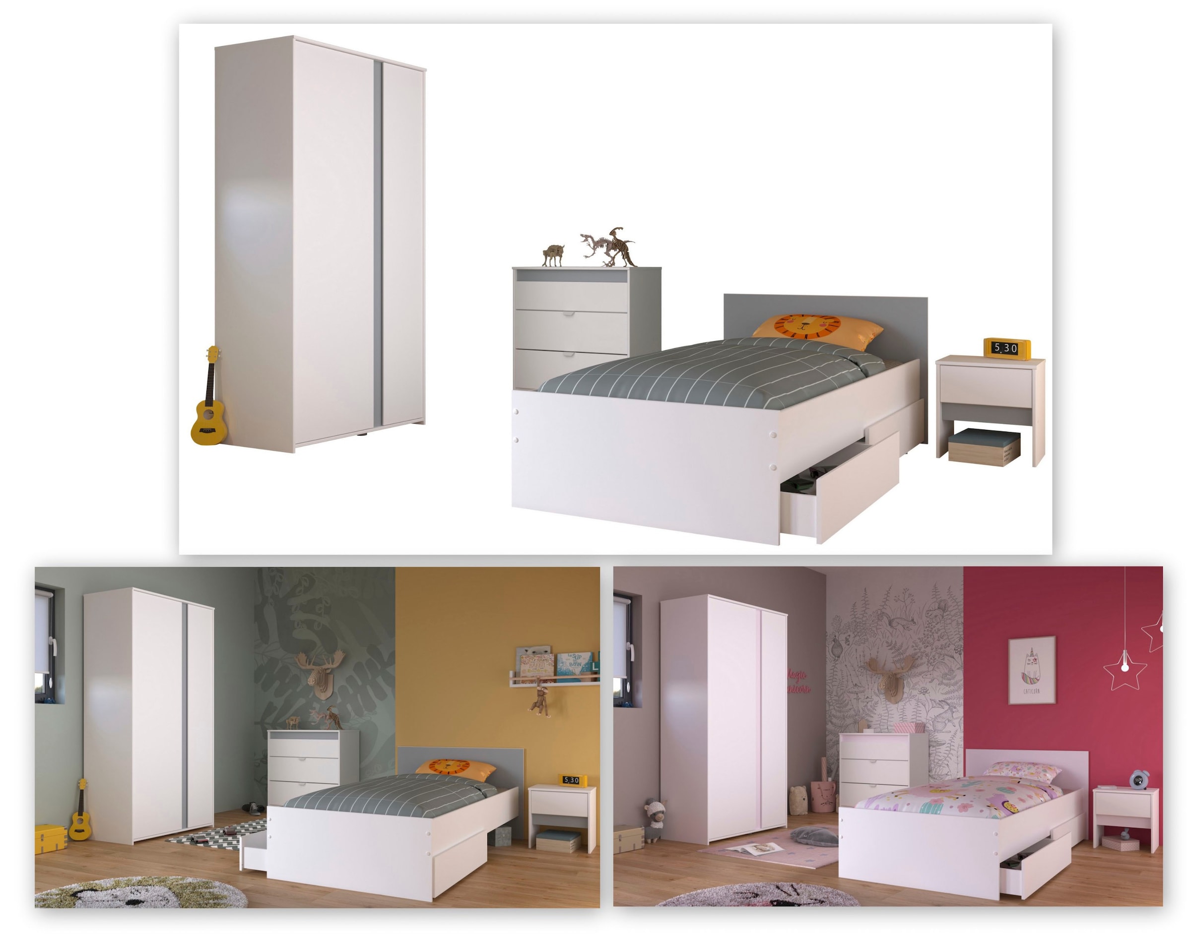 Parisot Jugendzimmer-Set »Pirouette« Set, 5 Stk. tlg.