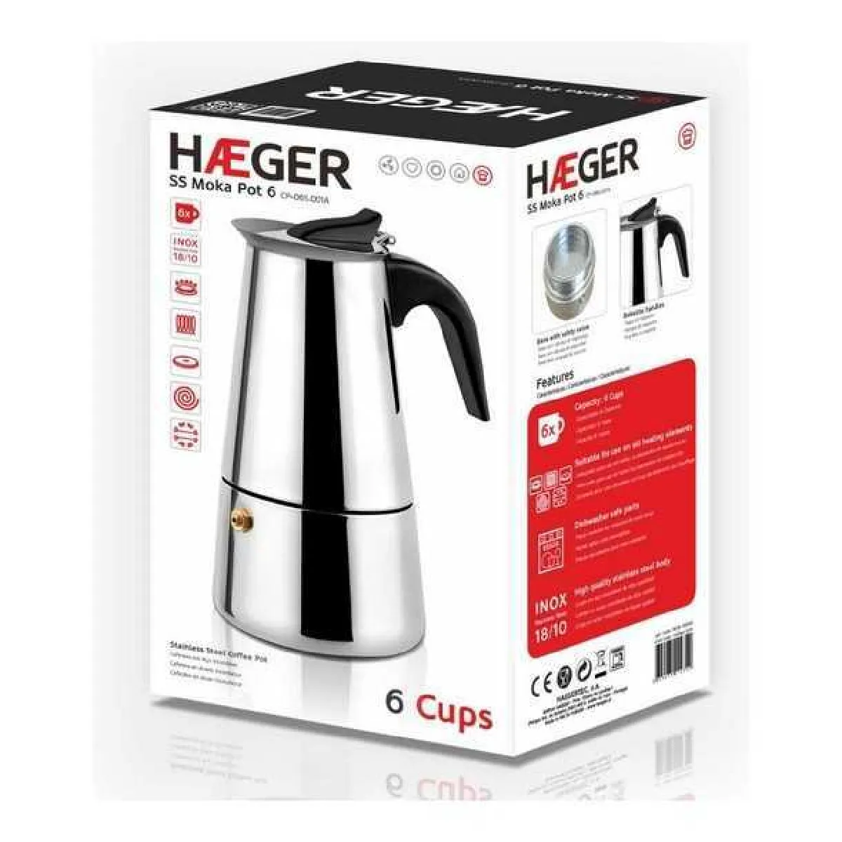 Haeger Moka Acier 18/10