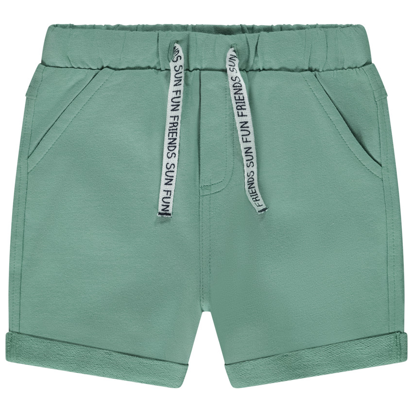 Bermuda en molleton uni pour bébé garçon