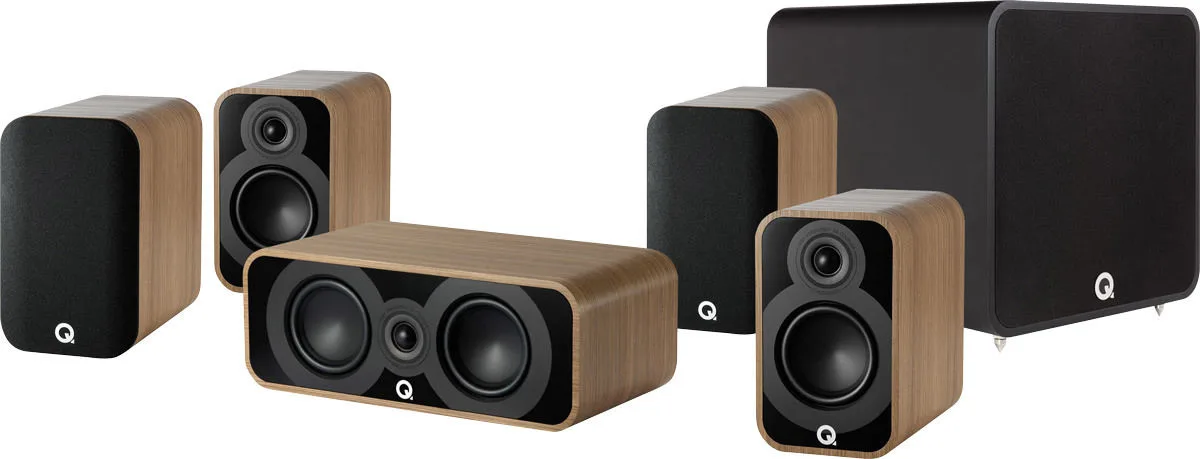 Q Acoustics 5010 Cinema Pack 5.1 Chêne clair Packs enceintes compactes